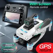 8K HD Drone 5G GPS RC Professional Aerial Photography Dual Camera Obstacle Avoidance Aeroplane Screen Remote Control White
