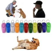 Pet Dog Training Whistle Clicker Pet Trainer Click Puppy Aid Guide Obedien
