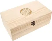 GARIOUANS Commemorative Coin Collection Box Coin Protection Holder Commemorative Storage Portable Coin Case Storage Container Small Coin Holder Coin Container Portable Coin Holder Solid Wood