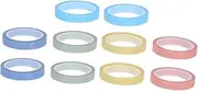 Tofficu 10 Rolls Clear Sticky Tape for School and Office: Writable and Removable Adhesive Tape Transparent Page Markers for Annotation Index Label Stickers