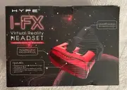 VIRTUAL REALITY HYPE I-FX Headset Compatible with iPhone and Android Red/Black