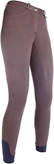 [HKM] Adults' Breeches - Silicone Full Seat - 2400 Brown - 48