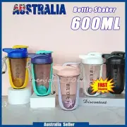 Portable Sport Shaker Protein Powder Bottle Drink Gym Mixer blender Leakproof AU
