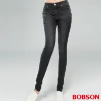 在飛比找momo購物網優惠-【BOBSON】女款高腰大彈力緊身牛仔褲(8141-87)