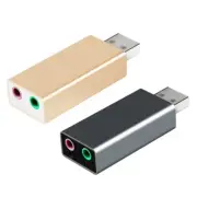 USB External Sound Card Adapter for Headphone and Microphone Auditory Conversion