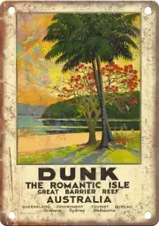 Metal Sign - Vintage Great Barrier Reef Travel Poster - Retro Reproduction T458