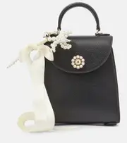 [Simone Rocha] Simone Rocha Valentine Mini leather tote bag One Size black