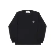 [STONE ISLAND] STONE ISLAND Long-sleeved t-shirt with Compass Rose patch Kids 12Y 12Y Black