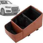 Hogvinnatil Car Seat Organiser, Car Storage Organiser Between Seats, Car Caddy Front Seat Organiser, Automatic Interior for Truck Trunk Van Vehicle Road Trips