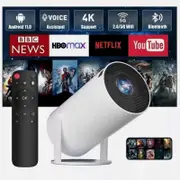 5G 4K Projector Smart HD LED WiFi Bluetooth HDMI. USB Android Office Home Theater