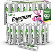 Energizer Rechargeable AA Batteries (16-Pack) Pre-Charged, 1.2V NiMH 2,000 mAH Rechargeable Batteries