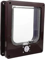 Garneck Cat Flap Door for Animals Lockable Cat and Dog Flap Durable Pet Door for Kittens and Puppies Secure and Space Saving Design for Home Use