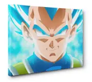 Dragon Ball Z Vegeta Super Saiyan Canvas Print Wall Art (Ready To Hang)
