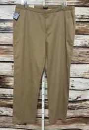 Dockers Stretch Khakis Pants Women's 16 Slimming Casual Straight Beige New