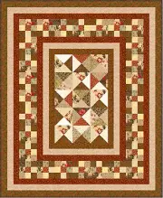 CHOCOLATE BOX - 67" x 55" - Pre-cut Quilt Kit by Quilt-Addicts Single