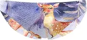 [VBFOFBV] Men's Printed Jammer Swimsuit Swim Shorts, Winter Night Elk Family Rabbit