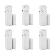 6 Pack Window Alarm Door Magnetic Sensor Alarm for Home Security System, Pool...
