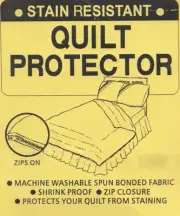 STAIN RESISTANT Quilt Doona Duvet PROTECTOR - SINGLE