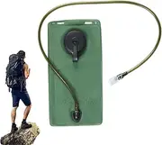 yanzisura Water Bladder for Hiking Backpack - 2L Folding Water Storage Pack for Hiking - Outdoor Hydration Reservoir, Drinking Bladders for Backpacking, Running, Cycling, Climbing, Camping