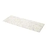 LOCKEBO custom made worktop, off-white grey marble effect/glass composite, 1 m²x2.0 cm