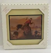 Tom Ryan ~ Split Decision ~ Ceramic Decorative Tile Wall Hanging A.R.T. Co 3546