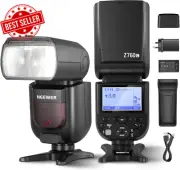Z760-C TTL Flash Speedlite Compatible with Canon DSLR Cameras, 76Ws GN60 2.4G 1/