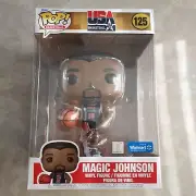Magic Johnson Funko Pop! #125 10" Walmart Team USA NBA Basketball RARE