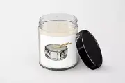 Snare Drum and Sticks Isolated Candle - Soy Wax Candle - Hand Poured Candle