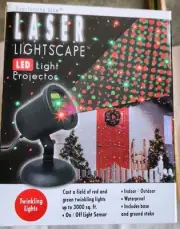 Everlasting Glow, Laser Lightscape LED Projector Red & Green Twinkle Christmas