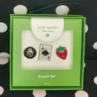 Kate Spade for Target 3pk Mixed Novelty Pin Set- Black/White/Red NEW!