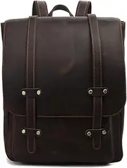 Leather Messenger Bags, Berchirly Men and Women Laptop Backpack Rucksack Shoulder Satchel Briefcase
