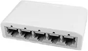 Justivana 5 Port Gigabit Data Switch,Network Hub,Desktop Ethernet Splitter,Plug & Play Shielded Ports Fanless Quiet Easy Install