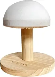DE-LIANG Bra Wooden Ironing Board Mini Iron Padded Sleeve Pillow Board Stool with Round Base for Small Table top Pressing pad ham, Long-7.1 Inch, (DLIB50-BEIGE)
