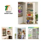 9-Tier , Pantry Storage and Organization, Black Metal Hanging Spice Rack Seas...