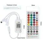 DC5V-24V Bluetooth Music Controller Built In Mic Dual Signal For RGB LED Strips