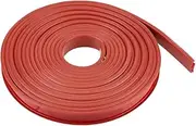 OLYCRAFT 5m/16.4 Ft Brown U-Shape Edge Banding 16mm ID Self Adhesive Edge Protector 18.5mm Wide Flexible Furniture Edge Protector U-Shape Veneer Edging for Table Cabinet Shelf Repair