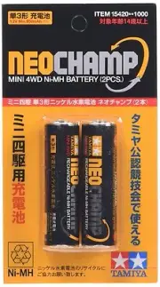 New Tamiya 15420 Mini 4WD NEOCHAMP Mini 4WD Ni-MH Battery (2 pcs) Japan