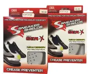 2 Sneaker Shield Men's Gen-X Universal Sneaker Crease Protection White LARGE