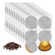 Aluminum Foils Lids Seals - Reuse Capsules Coffee Pods 120Pcs, for Vertuoline Vertuo Reuse Coffee P As Shown