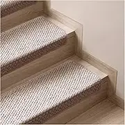 Bullnose Carpet Wool Stair Treads Non-Slip for Wooden Steps Indoor, Self-Adhesive Stair Protectors Soft Comfortable Carpet Runner,Pet Friendly Stair Rugs Covers Mats Staircase Step Covers,Washable(Kha
