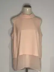 Women's Peach Coloured Sleeveless Top