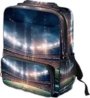 Travel Backpack,Small Backpack,Carry on Backpack,American Football Soccer Stadium,Backpack, J9xq5vmvssks, 14.3x11.4x4.7 in