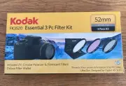 Kodak FK3520 3 Pc Filter Kit - 52mm UV, Polarizer, Florescent Filters