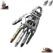 [Generic] Mechanical Hand Pendant, Mechanical Bionic Hand Pendant, Movable Finger Joints Robot Hands Charm Jewelry, Steampunk Mechanicals Hands Pendant Necklacefor Men Women