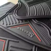 Renault Sandero OEM Waterproof Rubber Molded Fit Floor Mats Protection Set Black (for: Renault)