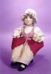 *NEW* Cloth Art Doll CD Pattern "Bertie - A 17th Century Barmaid" by Gloria Wine