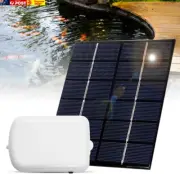 Solar Pond Aerator with Air Pump 2000Ma Backup Battery Aquarium Oxygen Aerator A