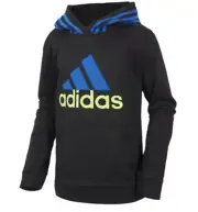 Adidas Classic Fleece Black Hooded Pullover Boys Size L 2255