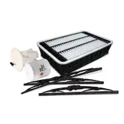Sakura Front + Rear Wiper Blades & Filter Service Kit for Mitsubishi Lancer CJ