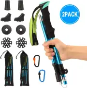 Barwa Nordic Walking Trekking Poles with Quick Lock System, Folding, Collapsi...